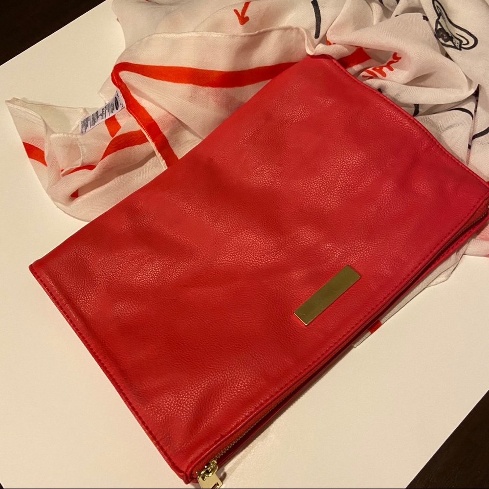 H&M Coral Crossbody Clutch Bag Purse
